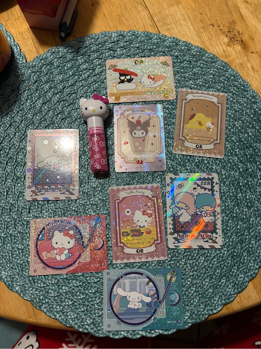 Sanrio Hello Kitty Lip gloss and cards